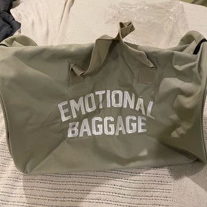New Tan Assholes Live Forever “Emotional Baggage” Duffle bag